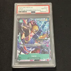 One Piece Sanji EB01-014 Championship 25-26 Celebration Pack PSA 10 GEM MINT - Image 1