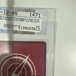 Monkey D. Luffy Dodgers Promo Eb02-010 CGC Certified Authentic - Image 5