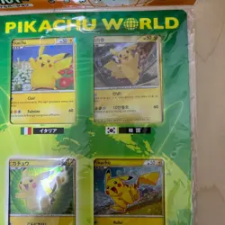 Pokemon Card Japanese Pikachu World Green Ver Seven Eleven Promo - Image 3
