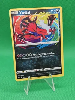 Yveltal 046/072 Shining Fates Amazing Rare Holo Pokemon TCG Card NM - Image 1