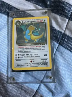 Pokemon TCG Dark Dragonite Holo Rare Card 5/110 WOTC Legendary Collection - Image 1