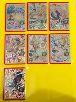 Dragon Ball Heroes Super Card 7pcs Sample Japan - Image 1