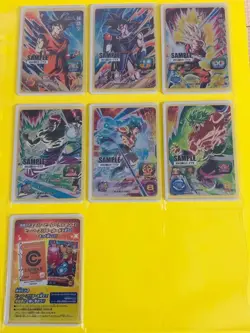 Dragon Ball Heroes Divers Sample Card 7pcs No Damage Japan - Image 1