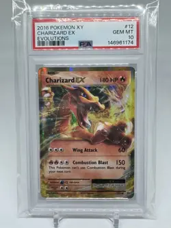 Pokemon Charizard EX Evolutions 12/108 Holo Ultra Rare PSA 10 - Image 1