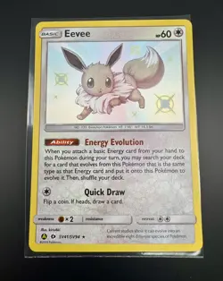 2019 Pokemon SM Hidden Fates Eevee Shiny Vault #SV41/SV94 - Image 3