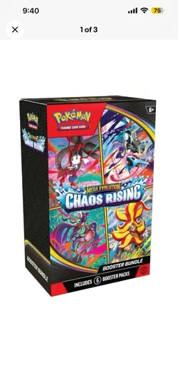 Pokemon TCG - Chaos Rising Booster Bundle 6 Packs. In hand - Image 1
