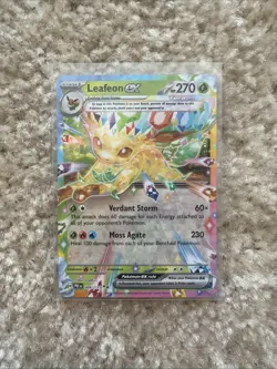 Leafeon Ex 006/131 Double Rare Holo Pokemon Prismatic Evolutions- NM - Image 1