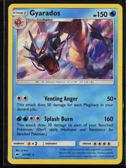 Gyarados - SM - Burning Shadows 033/147 - pokemon - Holo Rare Holo - Image 1
