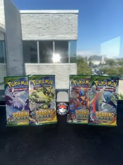 Pokemon XY Roaring Skies Booster Pack x4 - Art Set - Unweighed & Untampered - Image 1