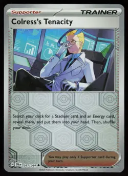Colress's Tenacity 057/064 Uncommon Shrouded Fable Pokemon Reverse Holo NM - Image 1