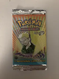 FACTORY SEALED Wizards of the Coast Pokemon Gym Heroes 1st Edition Booster Pack 742818062121 - Image 1