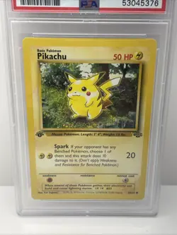 1999 POKEMON JUNGLE 1ST EDITION #60 PIKACHU PSA 10 GEM MT - Image 2