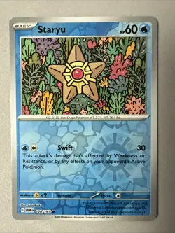 Pokemon TCG * Scarlet & Violet 151 * 120/165 Staryu Common * REVERSE HOLO * NM - Image 1