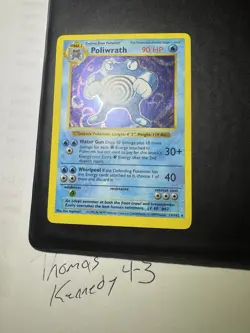 Poliwrath Holo MP Shadowless Card 013/102 Base Set - Image 1