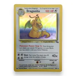 Dragonite (4/62) - Pokemon Holo Trading Card - Image 1