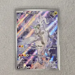 Pokemon Card Ns Reshiram JTG EN 167 of 159 RAW UNGRADED CONTAINS FLAW - Image 1