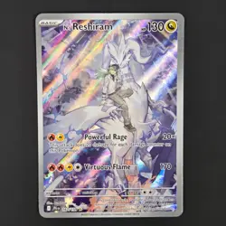Pokemon Card Ns Reshiram JTG EN 167 of 159 RAW UNGRADED CONTAINS FLAW - Image 3