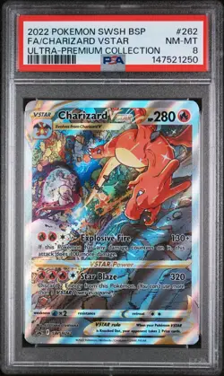 Charizard VSTAR SWSH262 SWSH: Sword & Shield Promo Cards Holo PSA 8 - Image 1