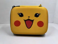 Pokemon Trading Card Hard-Shell Carry Case / Storage for Cards | Pikachu Design - Image 1