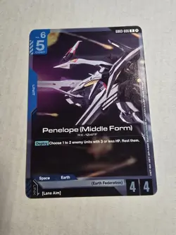 GUNDAM CARD GAME GD03-006 PENELOPE (MIDDLE FORM) (R) FOIL CARD - STEEL REQUIEM - Image 1