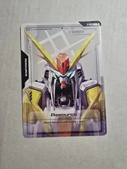 Resource R-035 Common Phantom Aria Gundam Card Game NM - Image 1