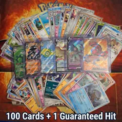 100 Pokemon Card Lot | Guaranteed Ultra Rare V EX GX | No Energy No Dupes NM - Image 1