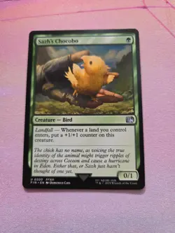 Sazh's Chocobo MTG Uncommon Magic: The Gathering Final Fantasy 13 FFXIII Bird - Image 1