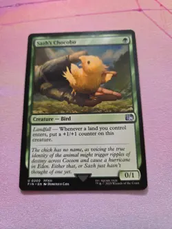 Sazh's Chocobo MTG Uncommon Magic: The Gathering Final Fantasy 13 FFXIII Bird - Image 2