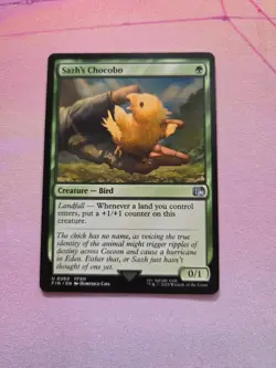 Sazh's Chocobo MTG Uncommon Magic: The Gathering Final Fantasy 13 FFXIII Bird - Image 3