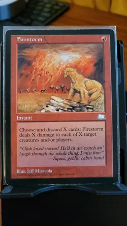 Firestorm Weatherlight MTG Regular Heavily Played - Image 1