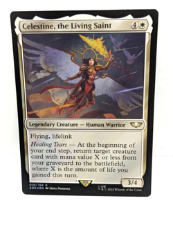 Celestine, the Living Saint -Warhammer 40,000 -Surge Foil -Rare -Mtg -40k 010 - Image 1
