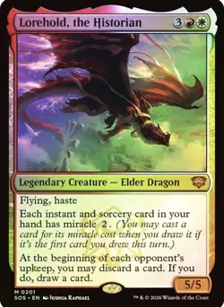 MTG FOIL Lorehold, the Historian - Secrets of Strixhaven #201 - Image 1