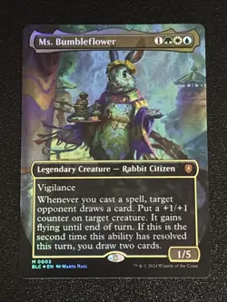 MTG Commander: Bloomburrow Ms. Bumbleflower Borderless Foil 0003 NM Mythic - Image 1