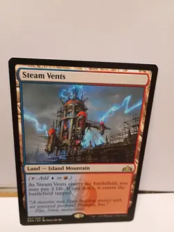 MTG Steam Vents, NM-Mint, English Guilds of Ravnica From pack to sleeve - Image 1