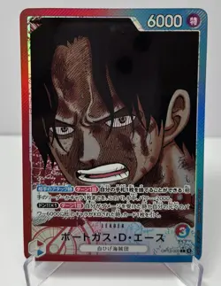 One Piece Trading Card Portgas D Ace OP13002 Leader Parallel Mint Japanese - Image 1