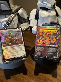 Raph and Leo Sibling Rivals X2- Teenage Mutant Ninja Turtes - MtG- NM - Image 1