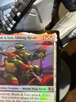 Raph and Leo Sibling Rivals X2- Teenage Mutant Ninja Turtes - MtG- NM - Image 4