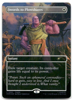 Magic the Gathering MTG Swords to Plowshares Foil Thanos PSA Promo - Image 1