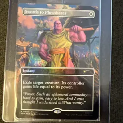 THANOS Swords to Plowshares Marvel Promo Foil Magic The Gathering Sealed PSA - Image 2