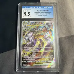 Pokemon TCG Mewtwo Vstar SAR Vstar Universe 221/172 CGC 9.5 Gem Mint - Image 1