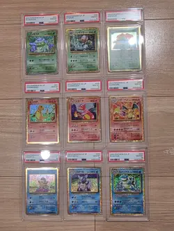 PSA 10 Venusaur Charizard Blastoise Classic Sequential 9 Card Pokemon - Image 1