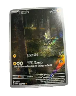 Pokemon TCG Blitzle Rare Holo Card 195/182 Sv04: Paradox Rift Illustration - Image 1