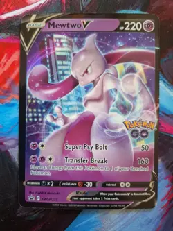Pokemon TCG Mewtwo V SWSH223 Holo Promo Black Star Ultra Rare Lp - Image 1