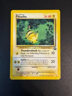 Pikachu Promo 27 Black Star WOTC Pokemon Card 2000 - Image 1