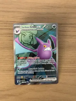 Pokemon TCG Team Rockets Crobat EX Destined Rivals DRI 217/182, Near Mint - Image 1