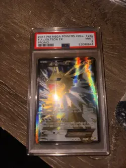 Pokemon 2017 Jolteon EX 028A/083 Holo Promo PSA 9 Alternate Art - Image 1