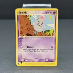 Pokemon Spoink 73/97 Dragon Regular Non Holo LP - Image 1