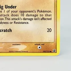 Pokemon Sandshrew Delta Species 82/113 Vintage mp - Image 4