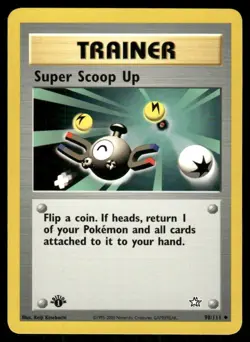 Pokemon Tcg Neo Genesis WOTC NM Regular Super Scoop Up [1st Edition] #98 - Image 1