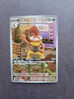 Scrafty 139/086 Pokemon White Flare illustration rare English NM Pack Fresh - Image 1